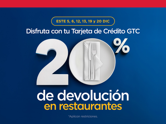  Devolución en restaurantes
