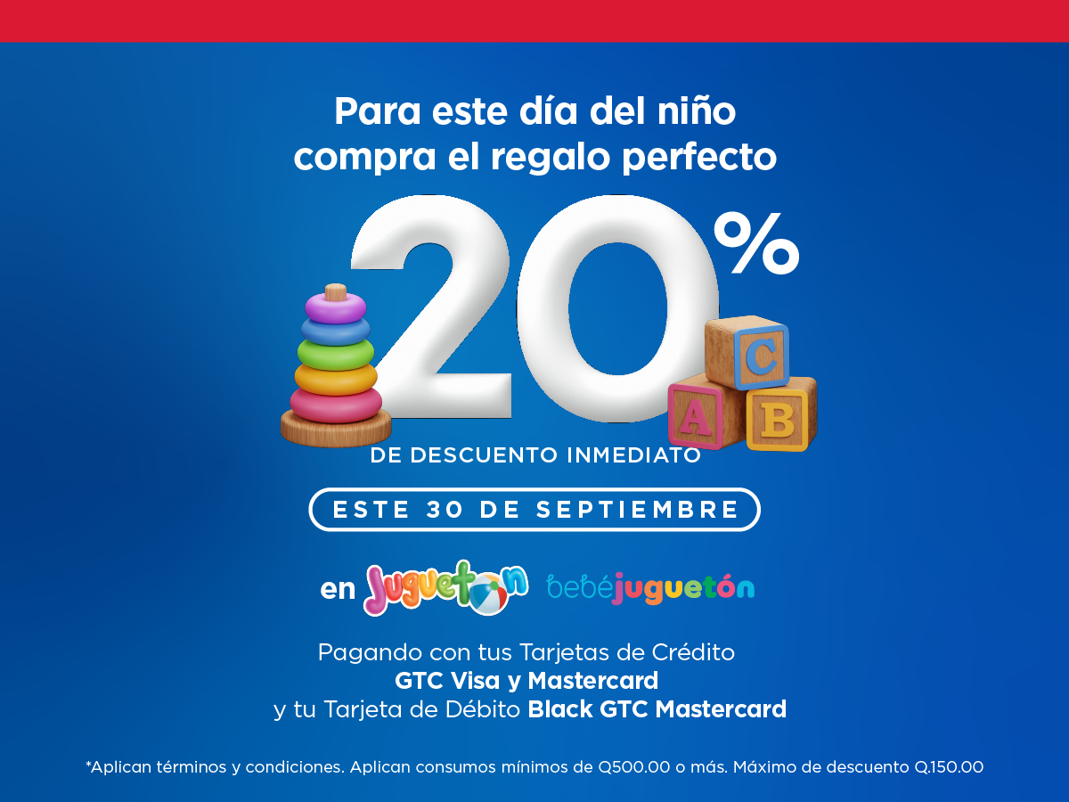 20% de descuento en Jugueton y Bebé Jugueton