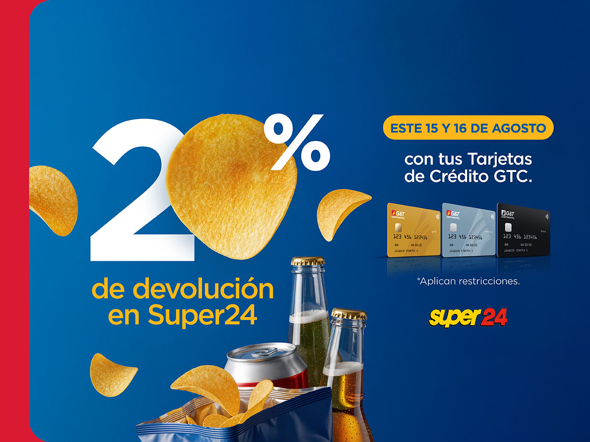 20% De Devolución Super 24