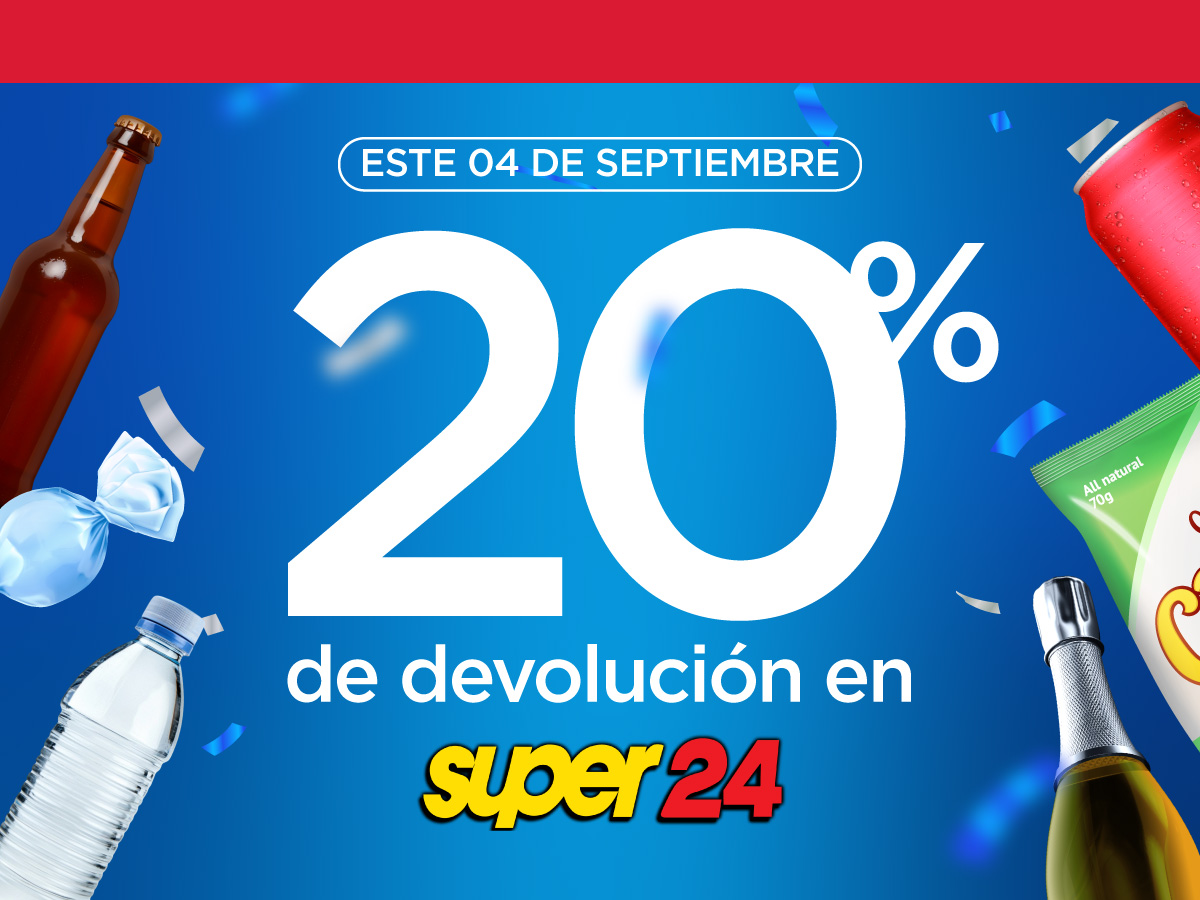 20% De Devolución Super 24