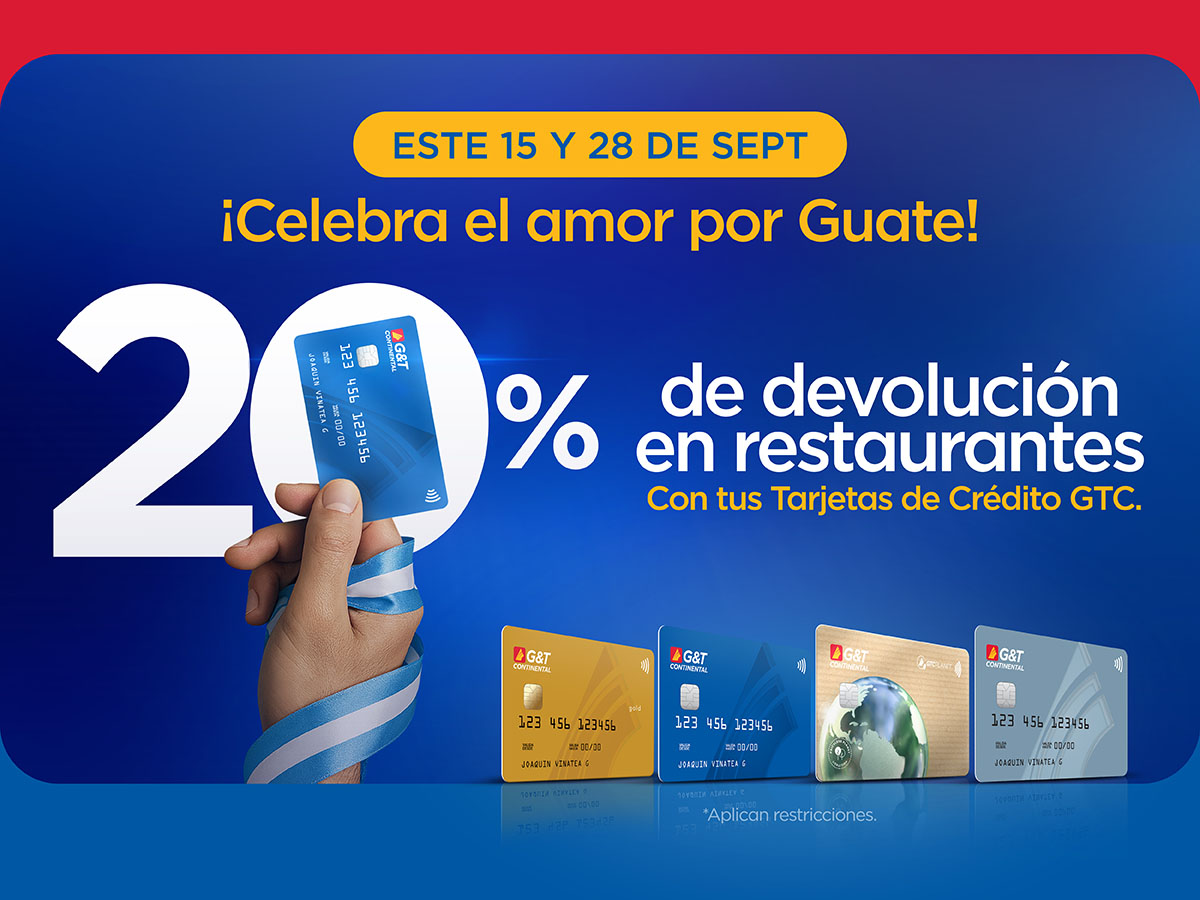 20% de devolución en restaurantes 
