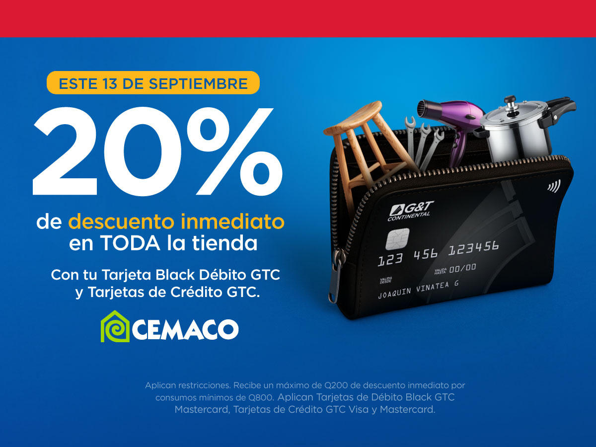 20% OFF en Cemaco
